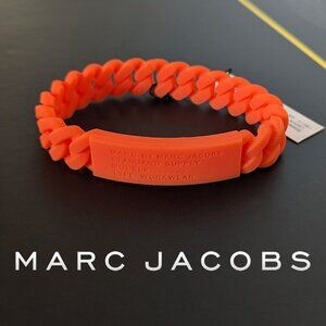 Marc Jacobs Rubber Silicone Bracelet in Orandge